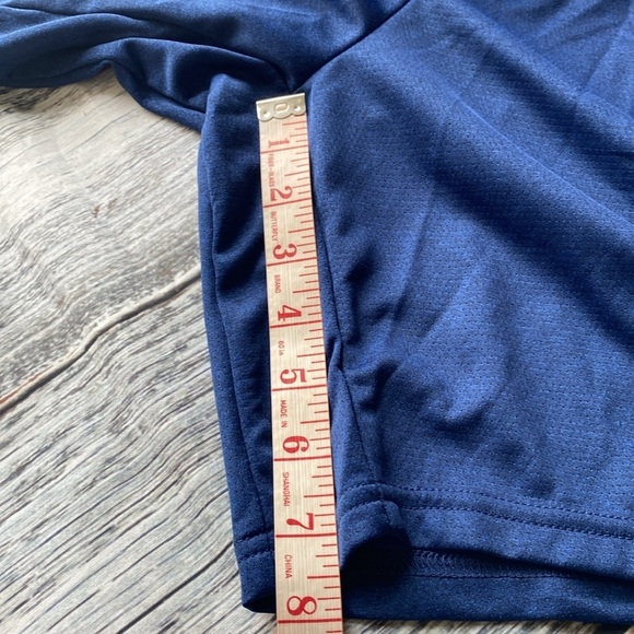 Nike Dri-Fit Knit Veneer Mesh Blue Training Shorts Size-XXL - Picture 10 of 10